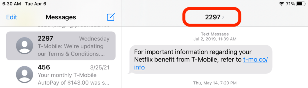 Blocking text messages on your iPad