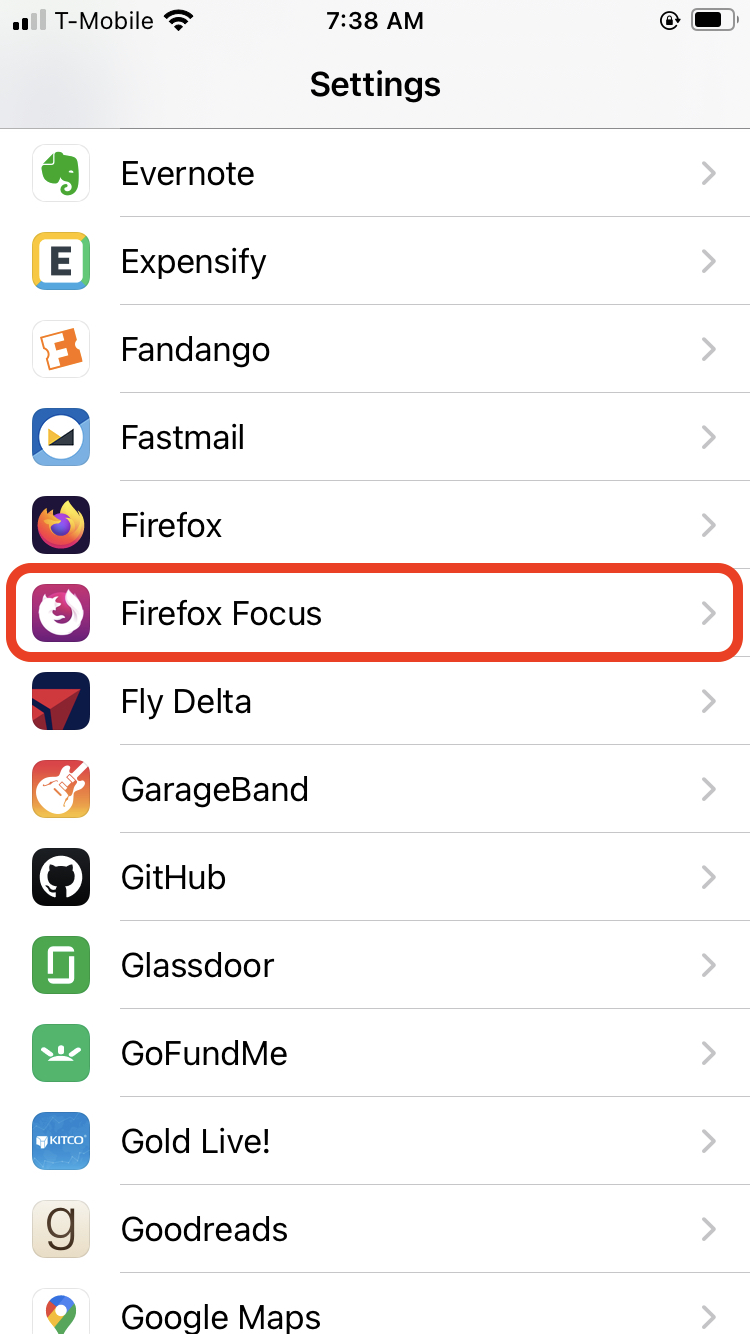 Change the default web browser on your iPhone