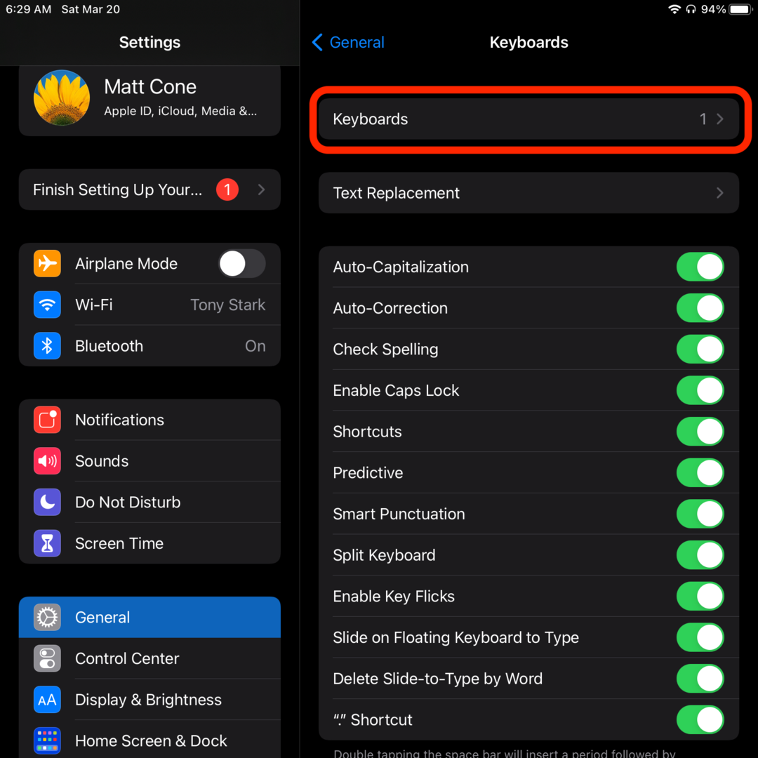 Enabling the emoji keyboard on iPhone and iPad