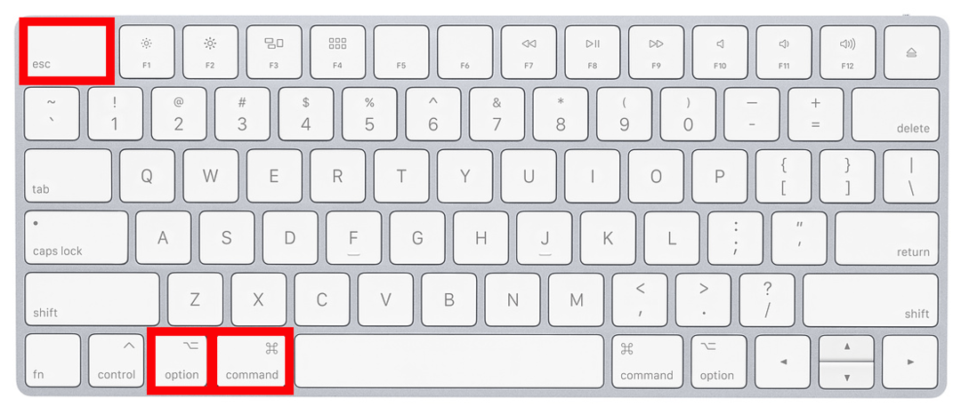 Force quit Mac apps with keyboard shortcut