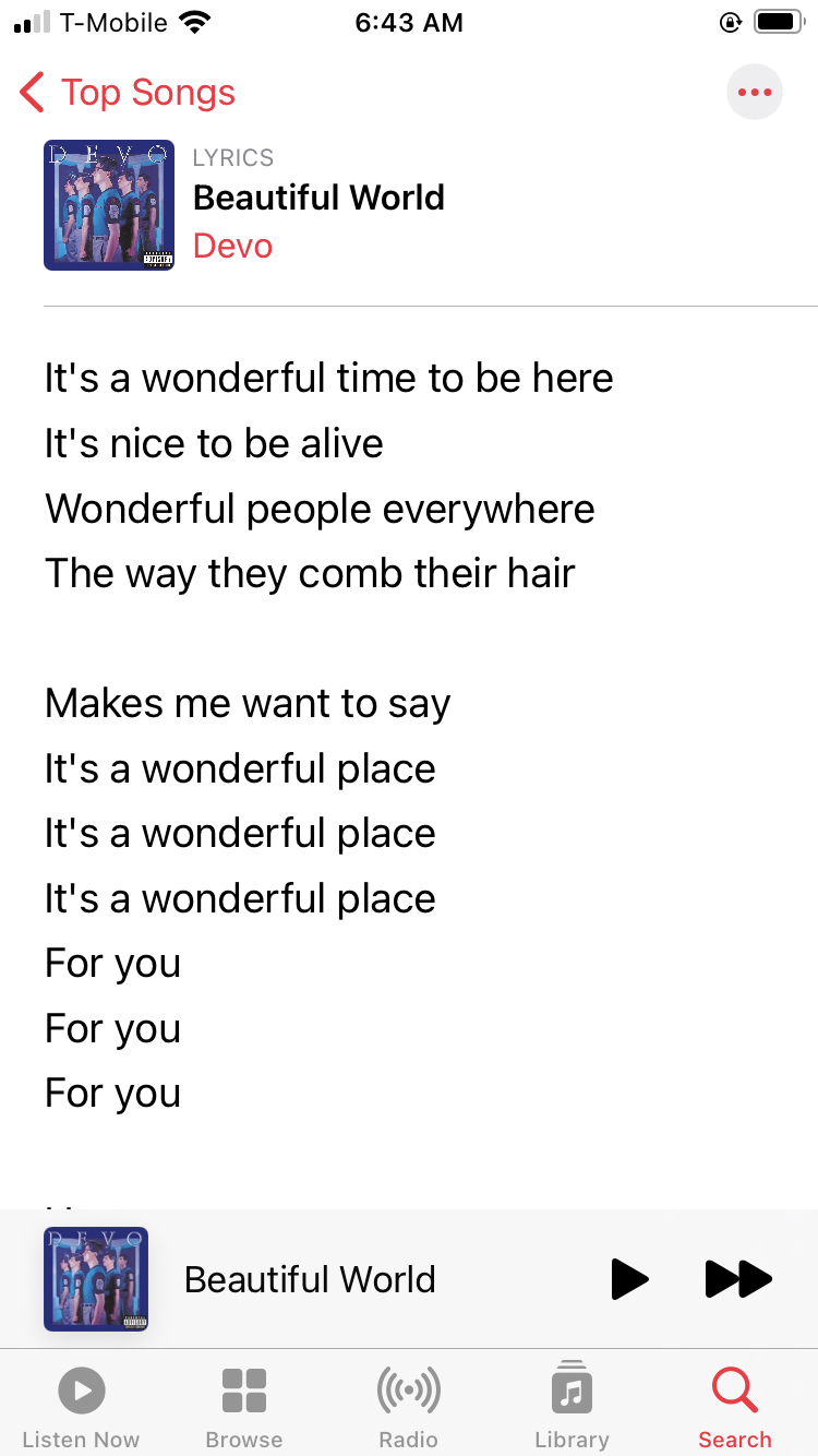 View lyrics in Apple Music on iPhone