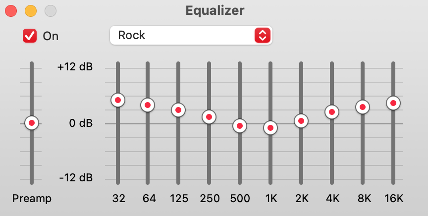 Mac equalizer