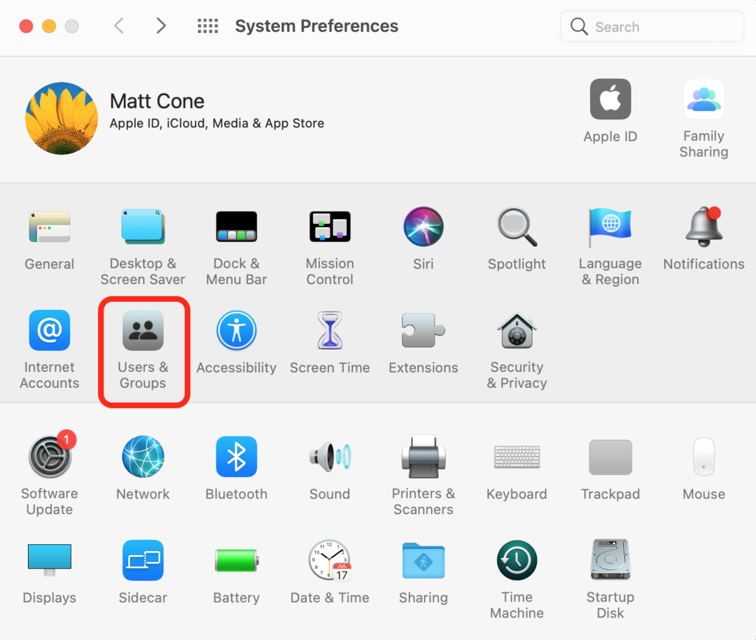 Mac system preferences