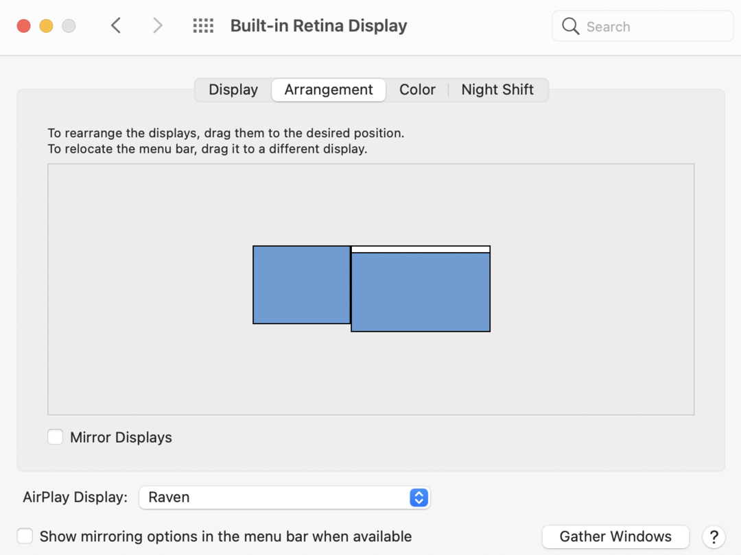 Using Sidecar for iPad as a second monitor