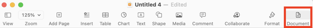 Changing the margins in a Apple Pages for Mac document