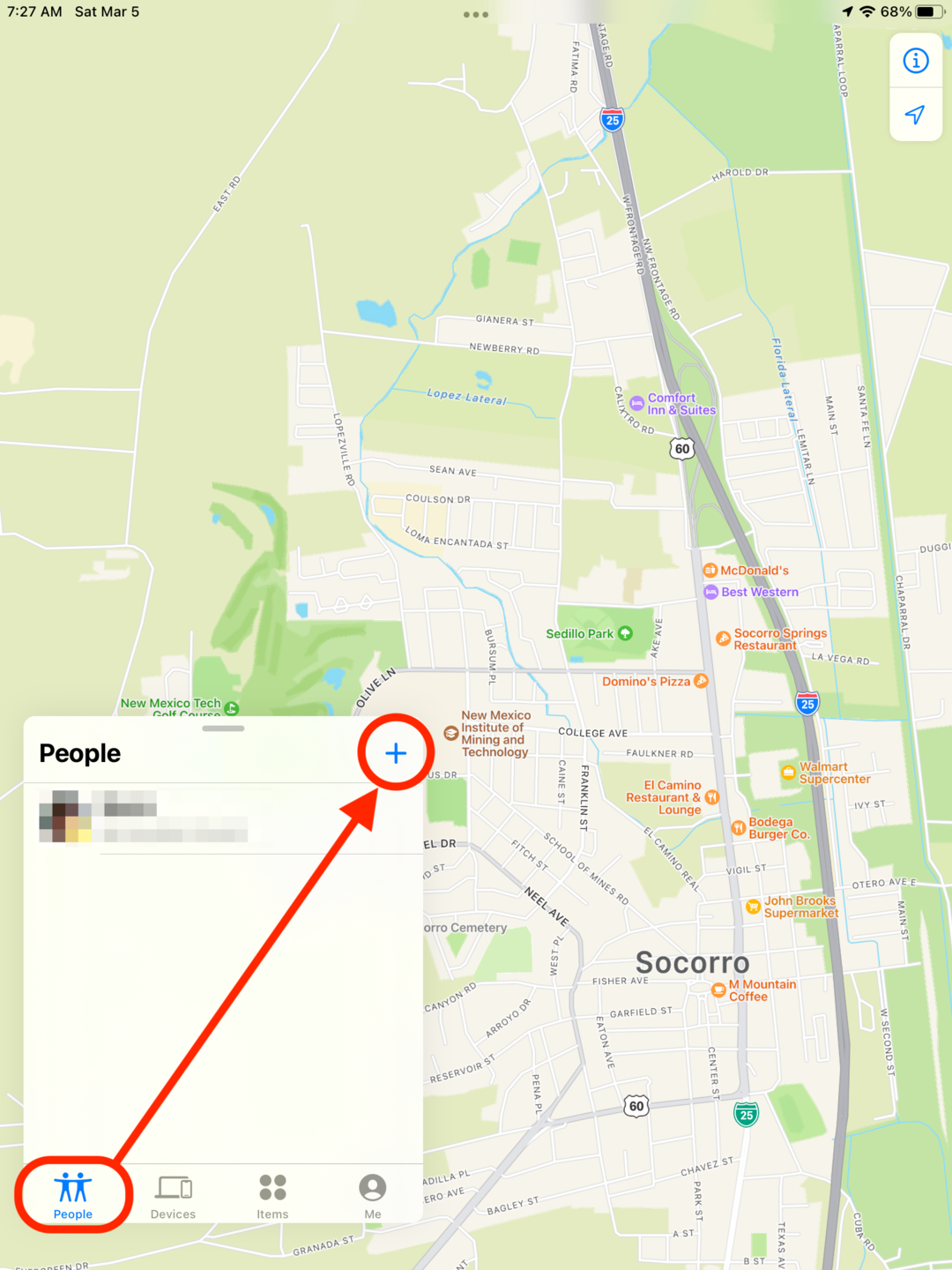 Share your iPad&rsquo;s location