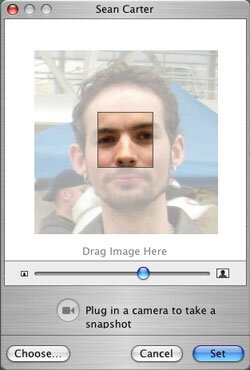 Address Book application for Mac