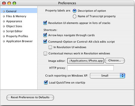 Revolution application on Mac