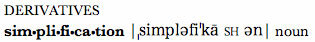 Derivatives in Mac Dictionary application