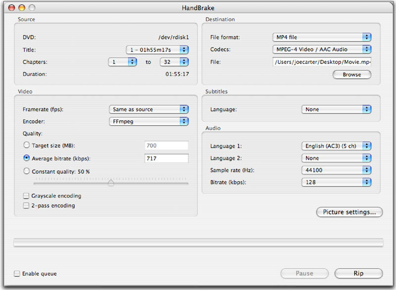 How to rip DVDs with Handbrake on Mac
