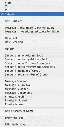 The Mail application on Mac
