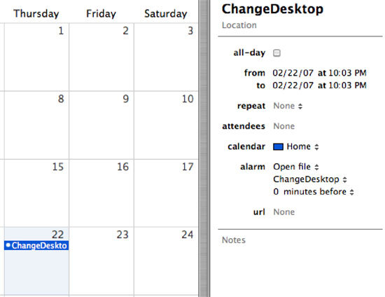 Using Automator to create desktop image
