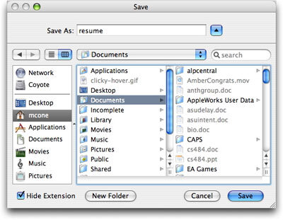 Creating a PDF file on a Mac