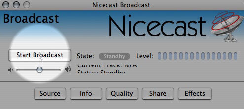 Creating an internet radio station using a Mac