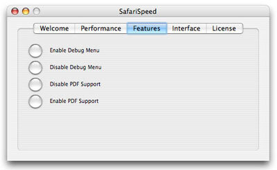 The SafariSpeed application