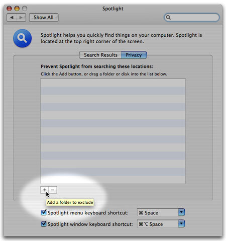 Reindexing spotlight
