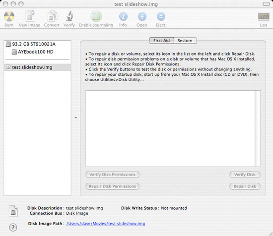 Creating a slideshow using iDVD
