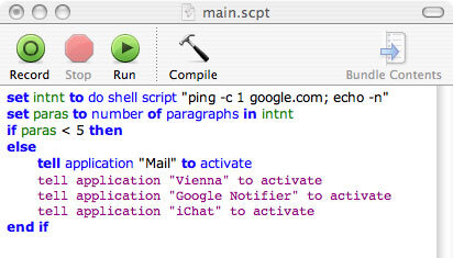 Using AppleScript on a Mac