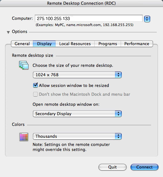 Connecting to Windows PCs on a Mac